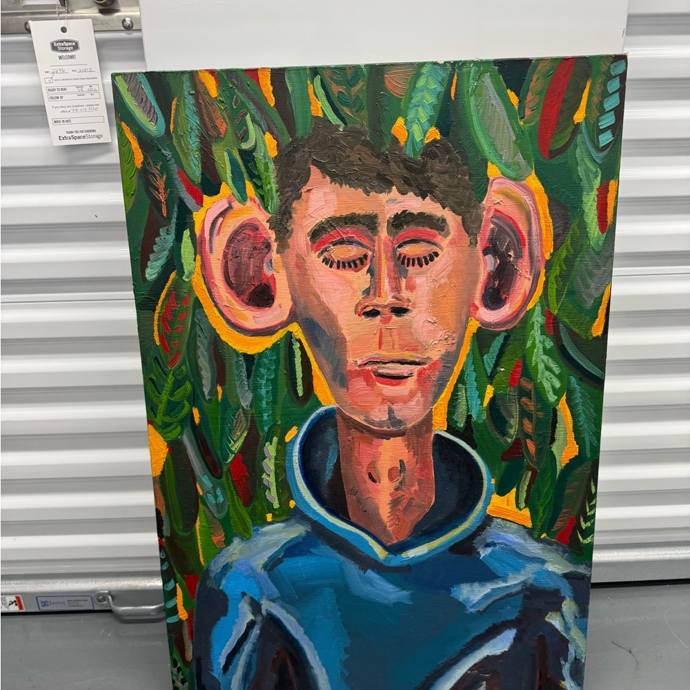 Vibrant Abstract Portrait Canvas Art